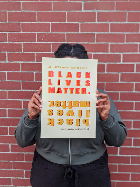 Black Lives Matter Duo Poster - Metallic Foil