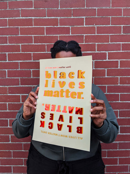 Black Lives Matter Duo Poster - Metallic Foil