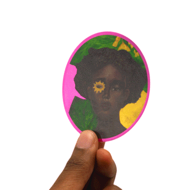 Portrait 3 Art Sticker