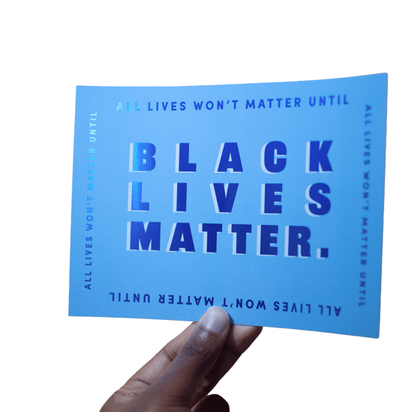 Black Lives Matter — Blue Foil Card