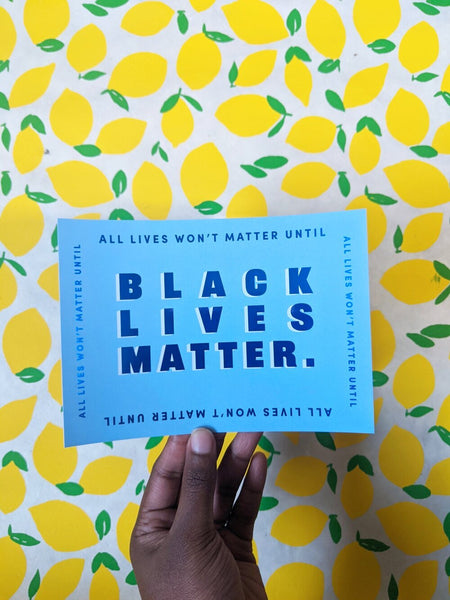 Black Lives Matter — Blue Foil Card